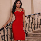 Evening Strap Bandage Dresses for Women, Perfect for Special Occasions.