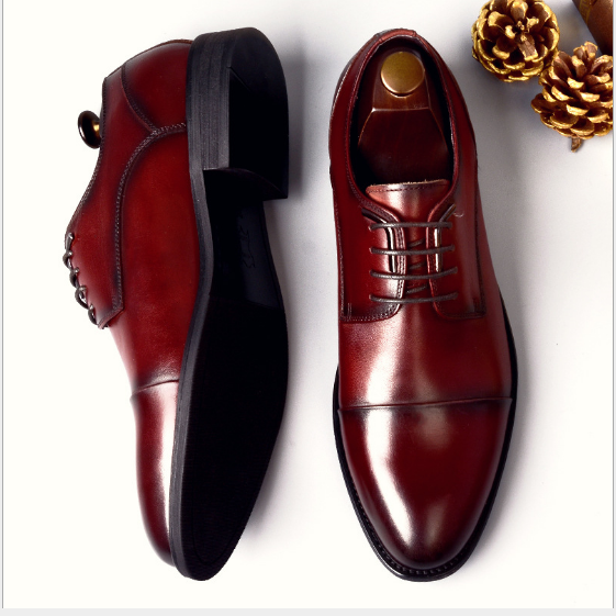 Experience Unparalleled Luxury: Exquisite Men's Business Leather Dress Shoes, Crafted for Discerning Gentlemen.