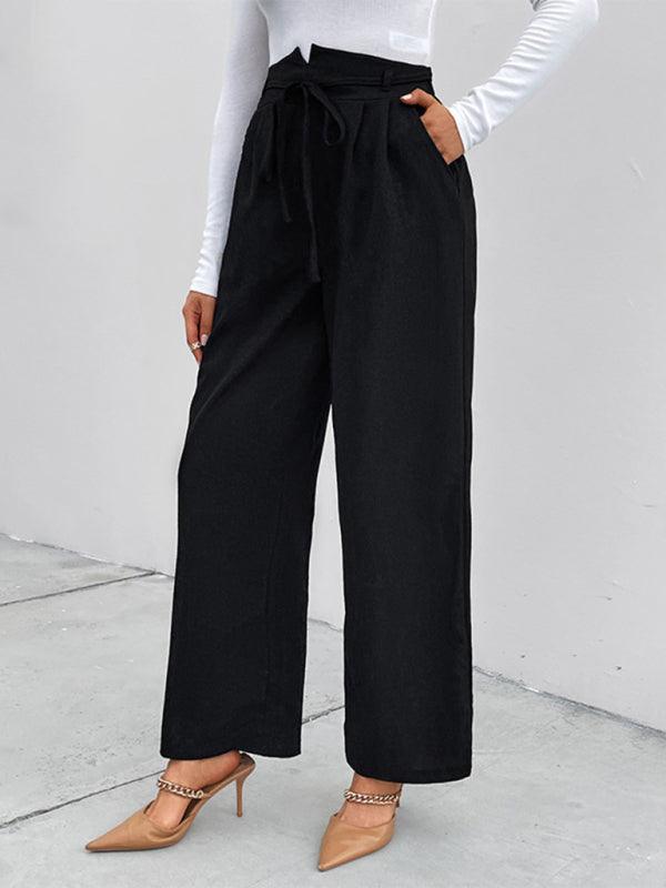 Experience comfort and style with our Women's Elastic Loose Wide Leg Long Pants, designed for an effortlessly chic and relaxed look.