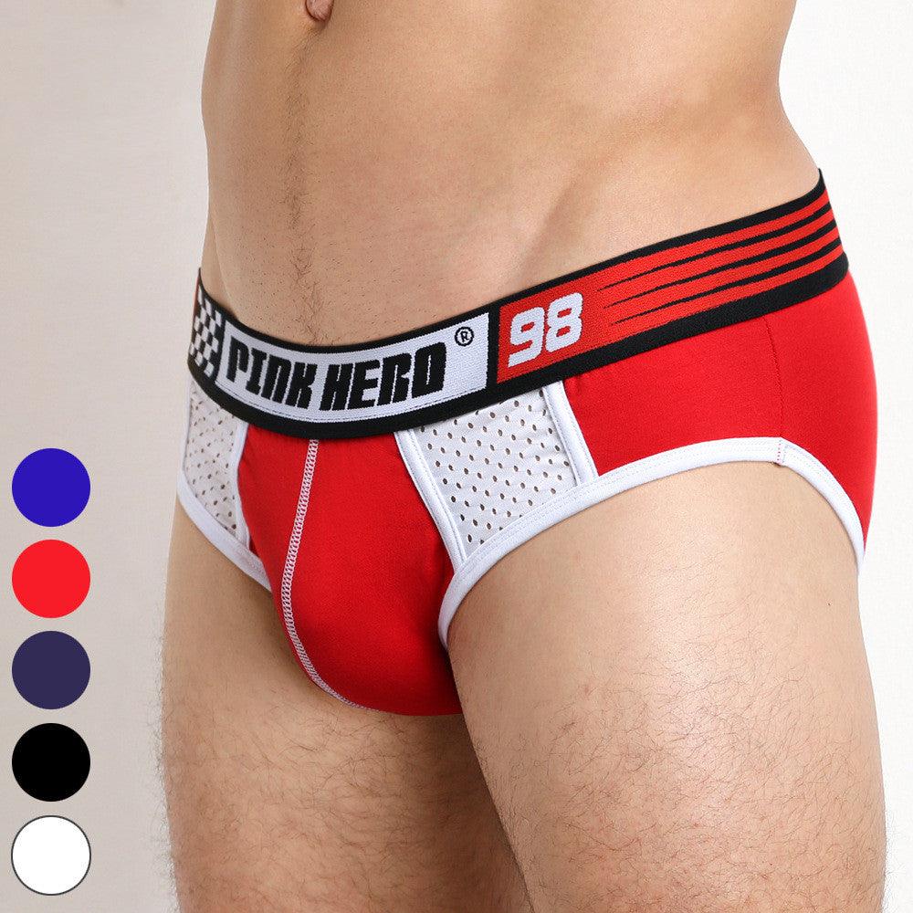 Experience ultimate comfort and breathability with our Men's Underwear Wholesale Sports Briefs.