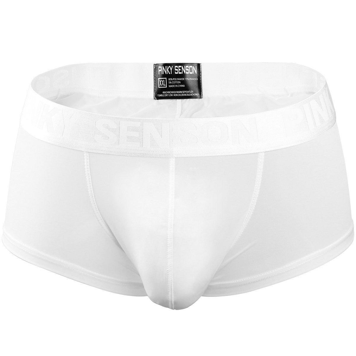 Experience ultimate comfort and sexiness with our men's nylon ice silk boxer briefs, boasting a wide rubber band and low waist design.