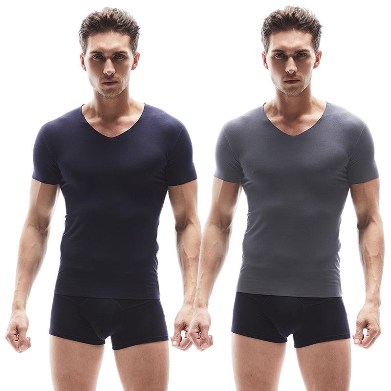 Experience ultimate comfort and style with our Men's Seamless Modal Short Sleeve Underwear.