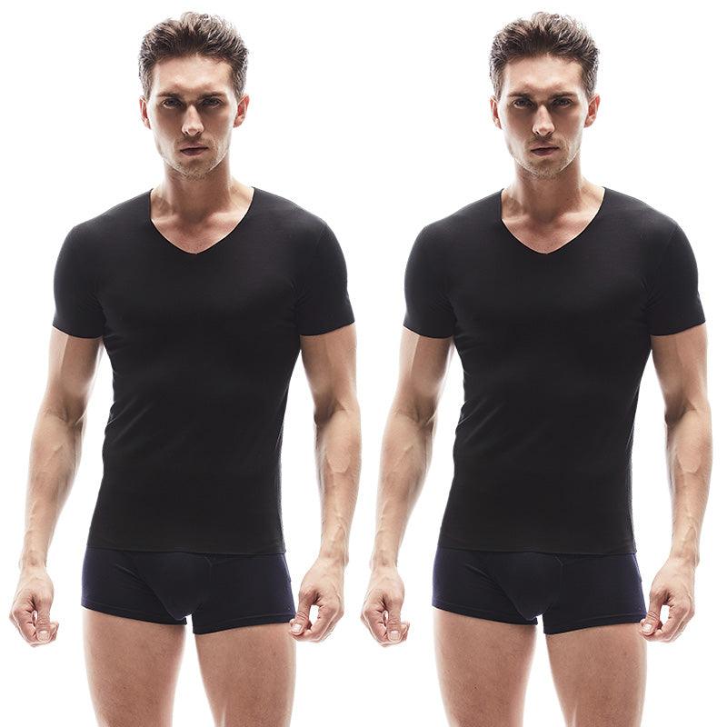 Experience ultimate comfort and style with our Men's Seamless Modal Short Sleeve Underwear.