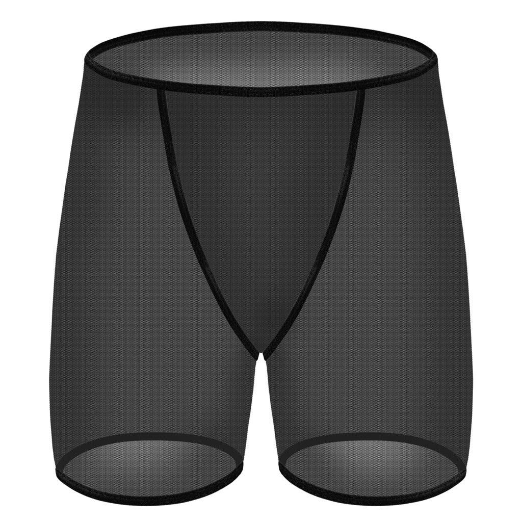 Experience ultimate comfort and style with our Men's Sexy Fine Mesh Big Boxer Underwear.