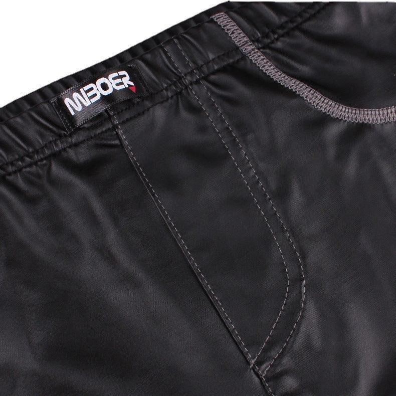 Experience ultimate comfort and style with our Men's Underwear Patent Leather Low Waist Shorts.