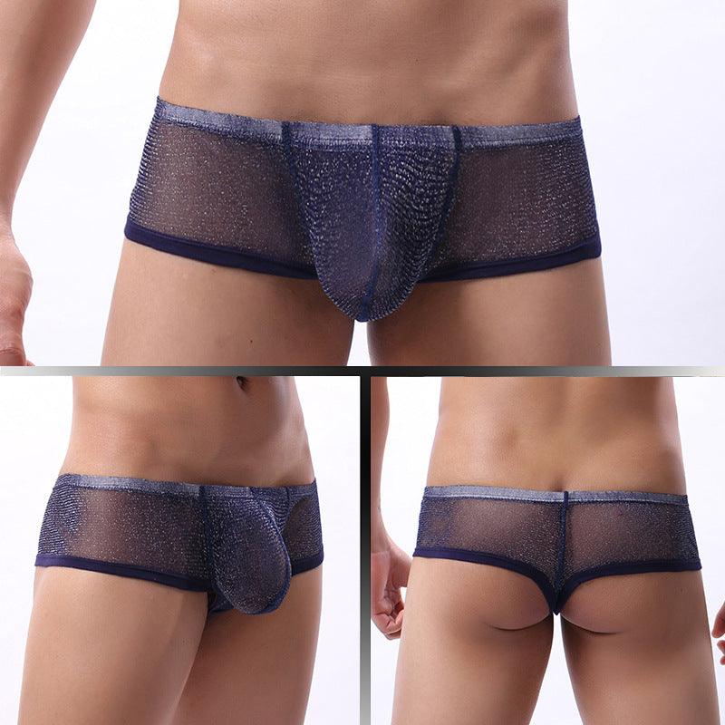 Experience ultimate comfort with our Breathable Mesh Low Waist Men's Underwear.