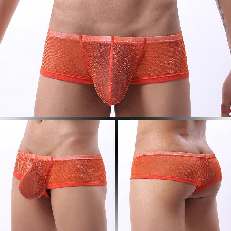 Experience ultimate comfort with our Breathable Mesh Low Waist Men's Underwear.