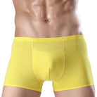 Experience ultimate comfort with our Men's Ice Silk Seamless Boxer Underwear.