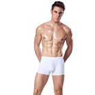 Experience ultimate comfort with our Men's Ice Silk Seamless Boxer Underwear.