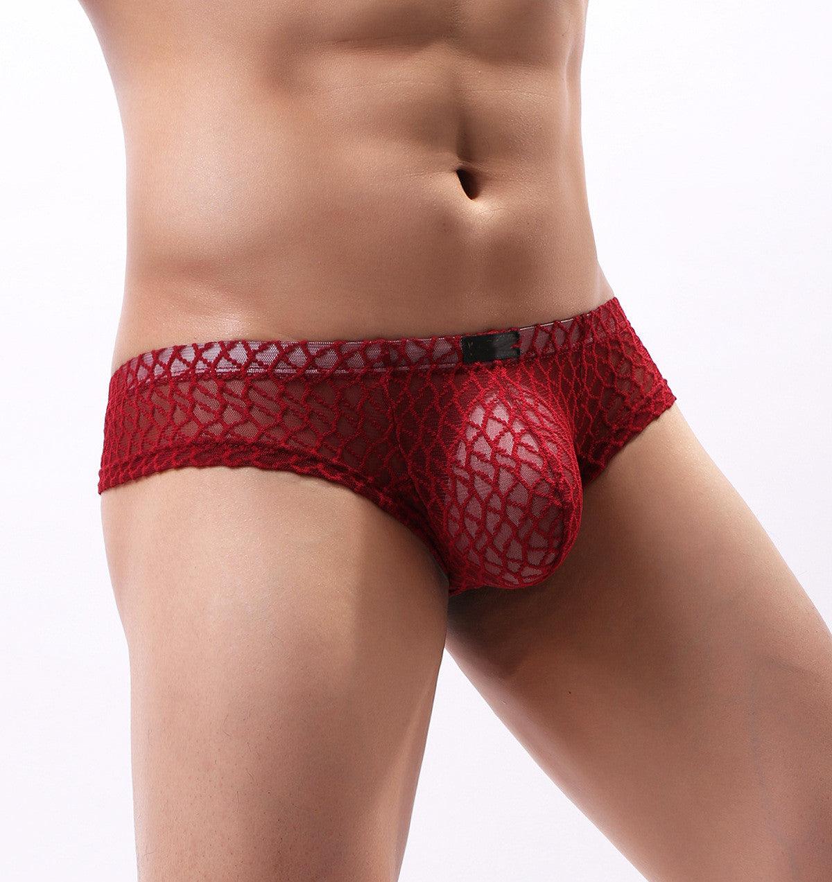 Experience ultimate comfort with our Men's Lace Shorts Sexy Panties.