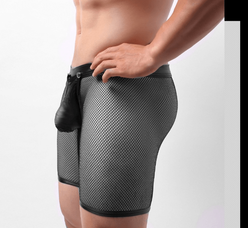 Expertly designed for maximum comfort and style, these fashionable men's mesh boxer briefs feature a sexy hollow design and low waist fit.