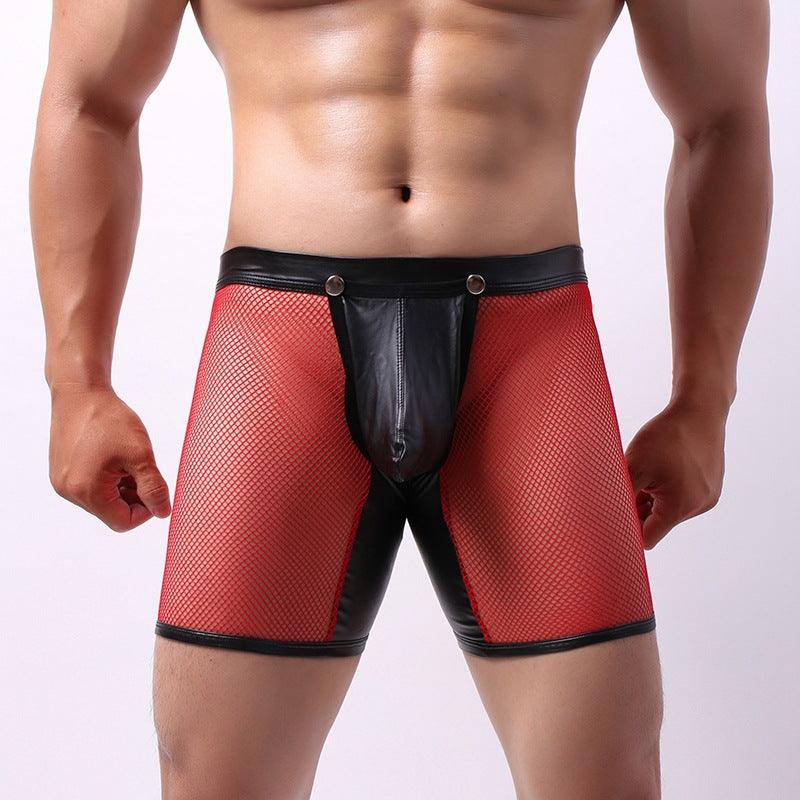 Expertly designed for maximum comfort and style, these fashionable men's mesh boxer briefs feature a sexy hollow design and low waist fit.