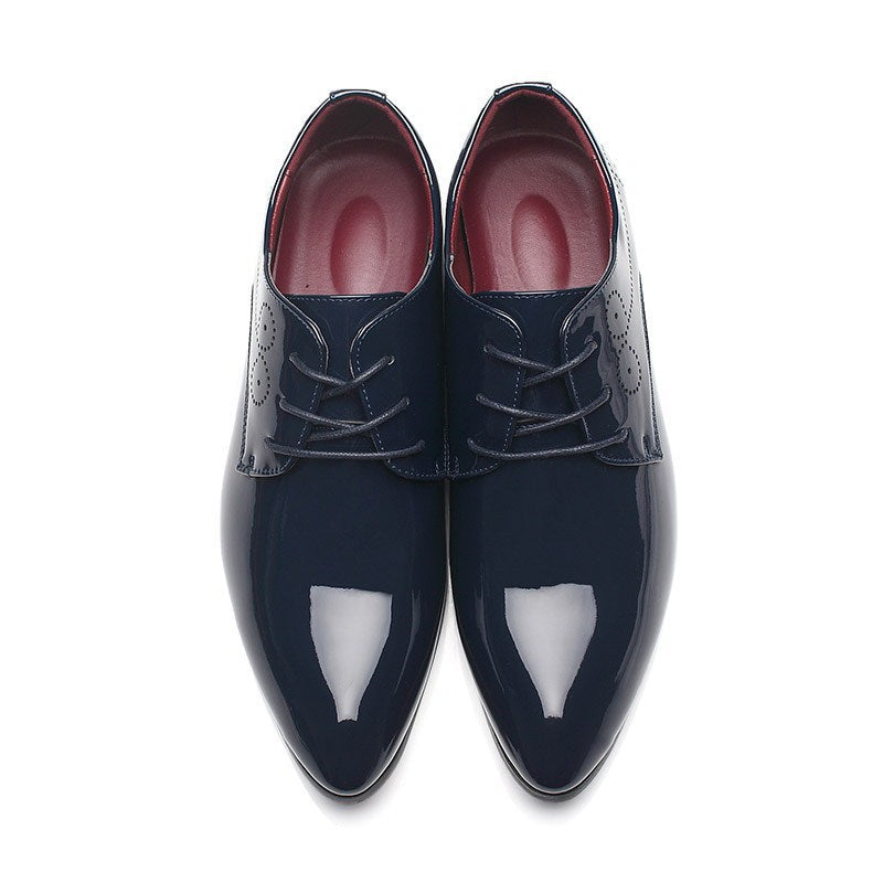 Exquisite Elegance: Premium Leather Men's Business Casual Dress Shoes.