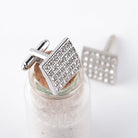 Fashion Diamond Cufflinks Square Men s French Cufflinks