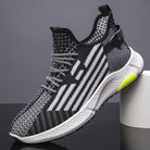 Fashion Flying Woven Breathable Running Shoes Trendy Mesh Sneakers Men