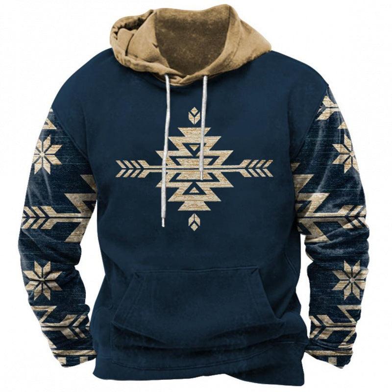 Fashion Trendy Printed Hoodie Men