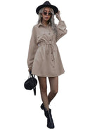 Fashion women's long -sleeved bottoming wild dress