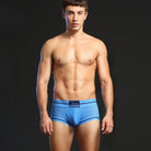 Fashionable summer men's underwear: Breathable chemical fiber blend for comfort in warm weather.