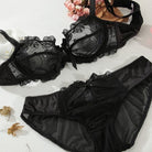 Flirting French Ultra-Thin Lingerie Bras And Panties Set For Women