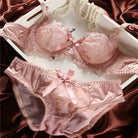 Flirting French Ultra-Thin Lingerie Bras And Panties Set For Women