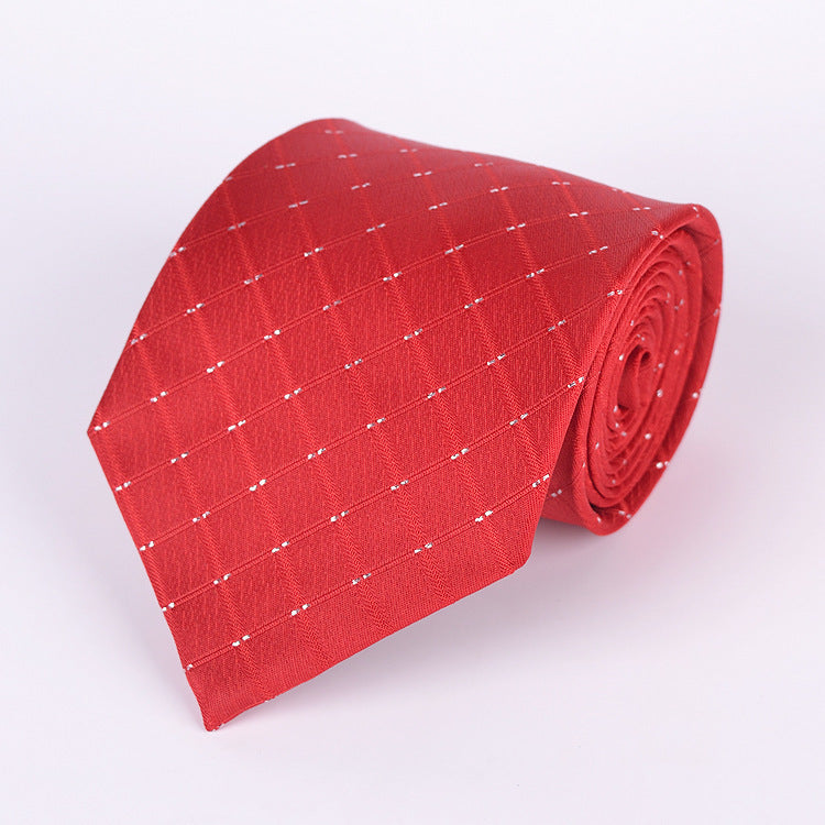 Formal Business Men's Tie: This 8cm wedding tie is designed for a polished look, perfect for formal occasions and professional settings.