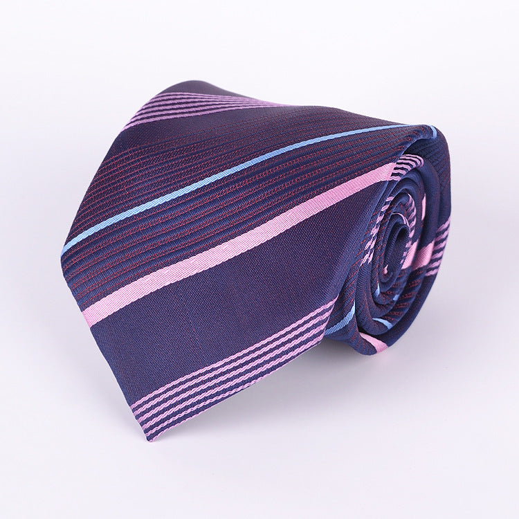 Formal Business Men's Tie: This 8cm wedding tie is designed for a polished look, perfect for formal occasions and professional settings.