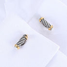 French Stainless Steel Cufflinks Men