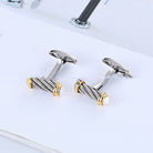 French Stainless Steel Cufflinks Men