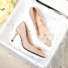 French Wedding Shoes Hexiu Wedding Dress In Silver