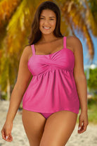 Full Size Adjustable Strap Tankini Set