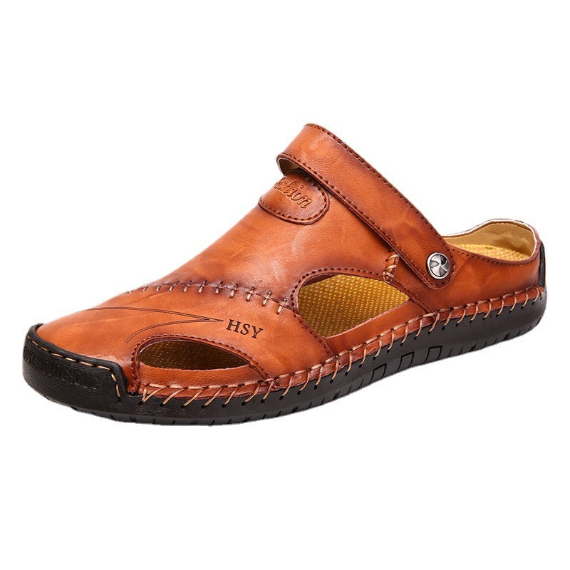 Genuine Leather Roman Summer Sandals for Men