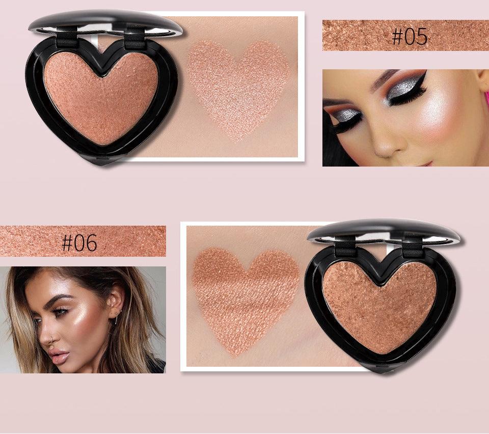 "Gold Highlighter Palette: Illuminate, contour, and bronze for a radiant glow."