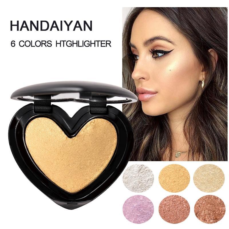 "Gold Highlighter Palette: Illuminate, contour, and bronze for a radiant glow."