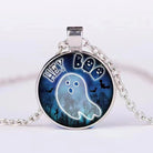 Halloween Round Pumpkin Ghost Bat Necklace Men And Women Personality Clavicle Necklace Fashion Jewelry Accessories