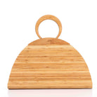 Hand-Woven Bags Bamboo Root Clutch Natural Bamboo Bag Bamboo Handbag