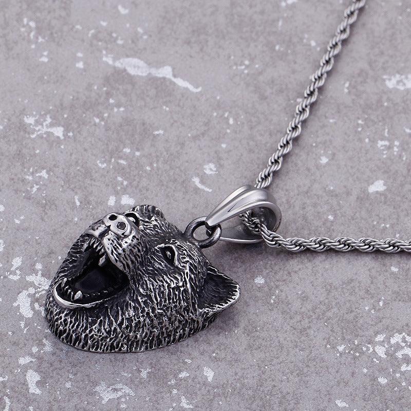 Head High Quality Metal Pendant Necklace Men Rock Party Punk Jewelry