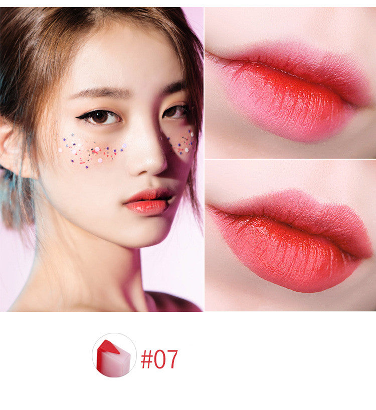 Hot Sale Women Double Color Lipstick Waterproof Long-Lasting Lip Gloss Moisturzing Nourishing Lipsticks Balm Lip Cosmetics