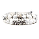 Imported White Turquoise DIY Jewelry Owl Elbow Men and Women Fashion Bracelet