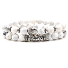 Imported White Turquoise DIY Jewelry Owl Elbow Men and Women Fashion Bracelet