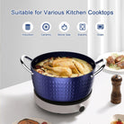 "Induction Casserole Dish, 24cm 2.2L with Lid. Non-Stick Aluminum Saucepan for All Hobs. Amazon Banned."