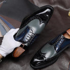 Indulge in Opulence: Exquisite Leather Business Formal Shoes for Men, Featuring a Sleek Pointed Toe.