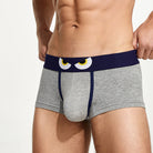 Indulge in charming comfort with our Cotton Men's Underwear featuring cute eye designs.