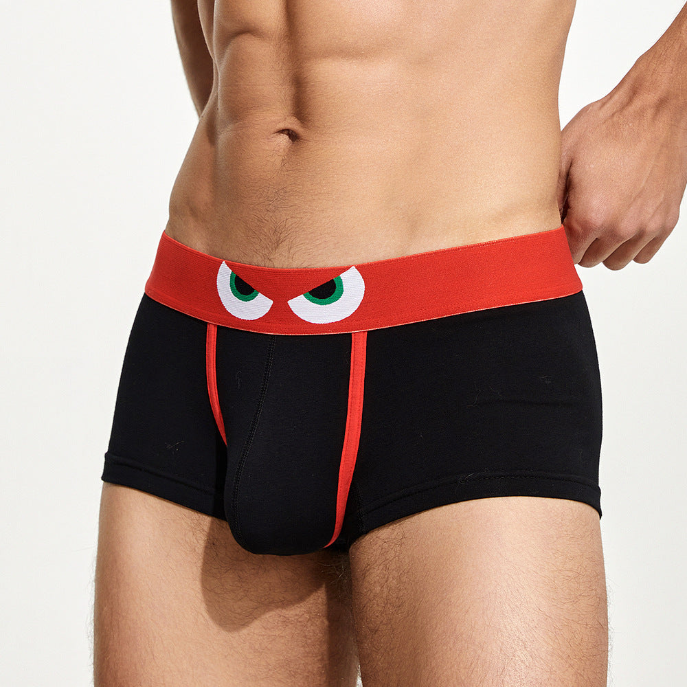 Indulge in charming comfort with our Cotton Men's Underwear featuring cute eye designs.