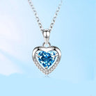 Indulge in luxury with our 925 Rhinestone Heart Necklace, a personalized statement in women's jewelry. The perfect Valentine's Day gift.