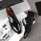 Introducing Winter's Latest: Business Formal Leather Shoes for Men.