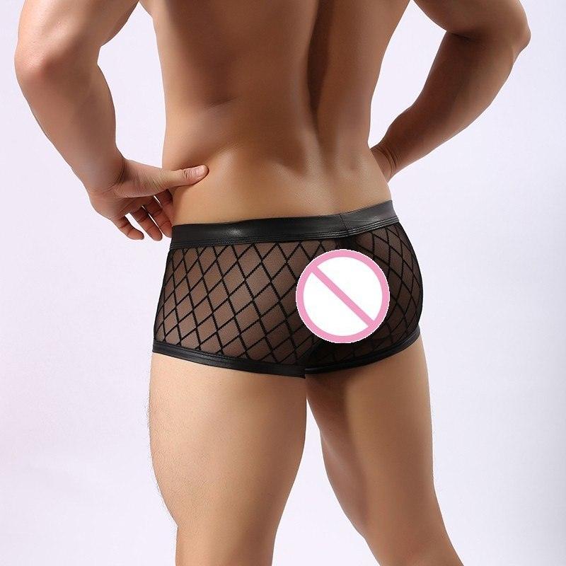 Introducing diamond mesh sexy boxer briefs for men, offering unparalleled breathability and style.