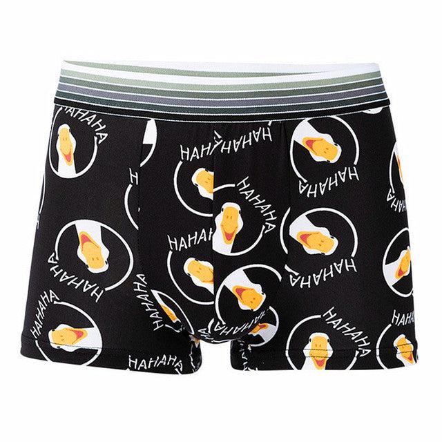 Introducing our New Men's Cartoon Underwear, blending silk and polyester for style and comfort in one playful package.