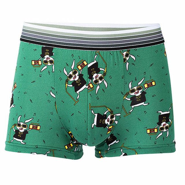 Introducing our New Men's Cartoon Underwear, blending silk and polyester for style and comfort in one playful package.