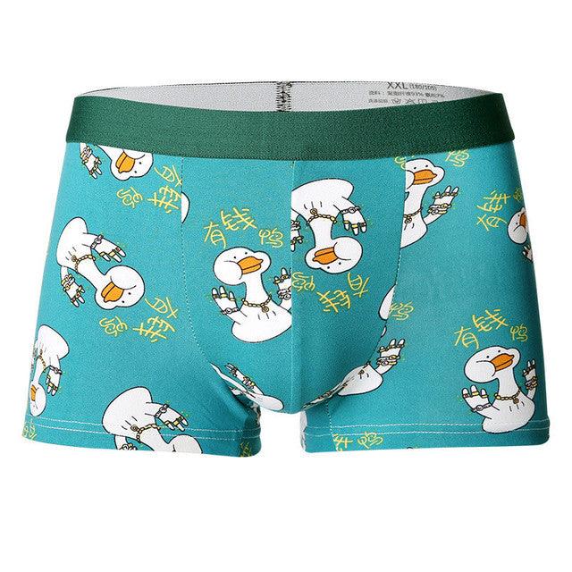 Introducing our New Men's Cartoon Underwear, blending silk and polyester for style and comfort in one playful package.