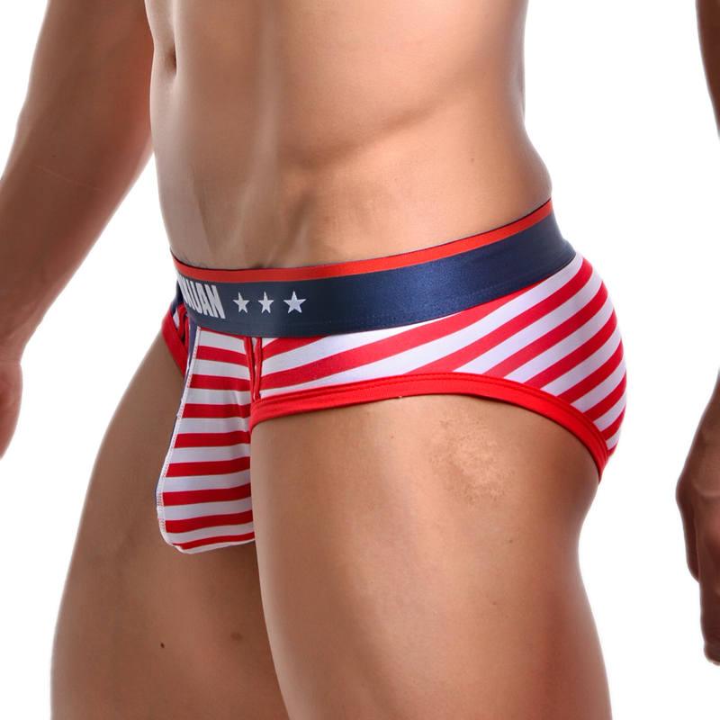 Introducing our Printed Striped Men's Underwear, crafted from 95% cotton and 5% Spandex, offering style and quality.